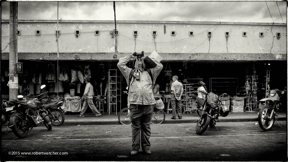 Meter man middle of road